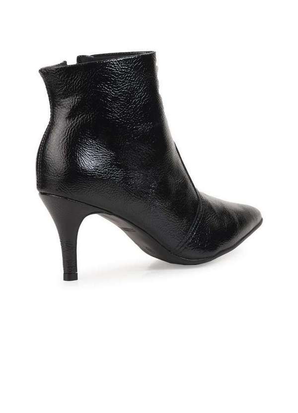 Bebecê - Ankle Boot Bebecê Salto Fino Bico Fino Preto 4