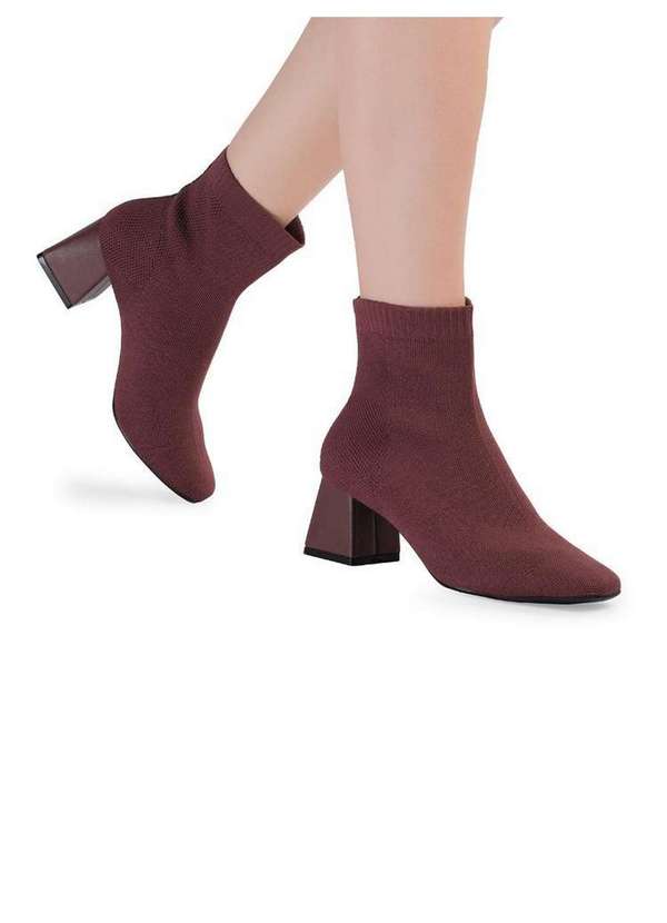 Bebecê - Bota Bebecê Knit Block Roxo 2