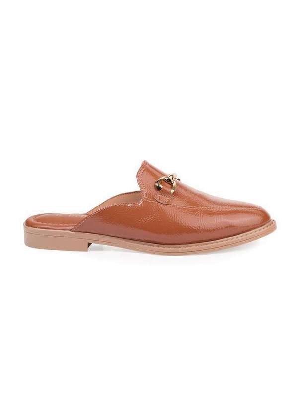 Bebecê - Mule Bebecê Fivela Metalizada Marrom