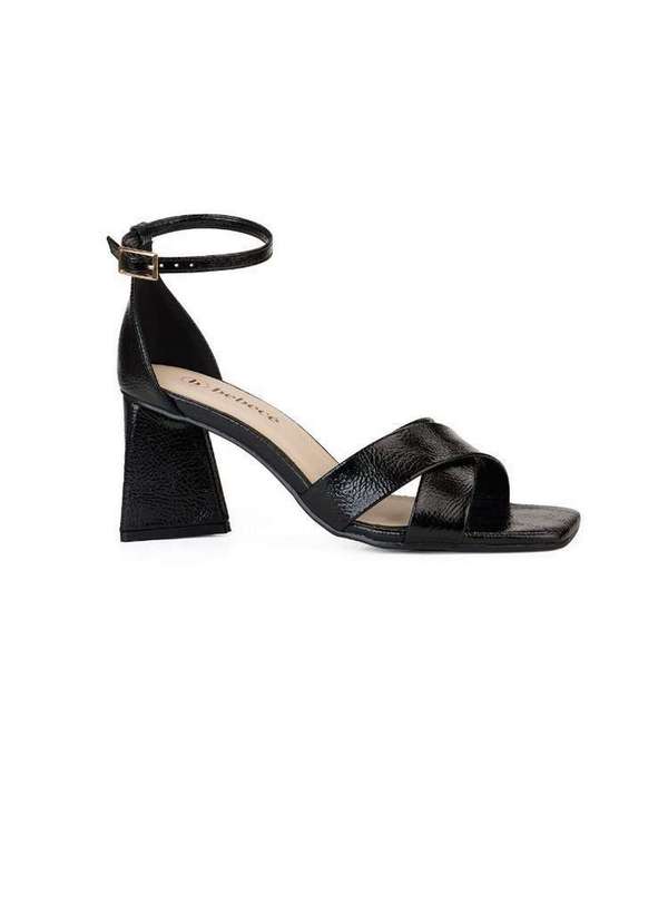 Bebecê - Sandalia Bebecê Salto Bloco Tiras Cruzadas Preto 3