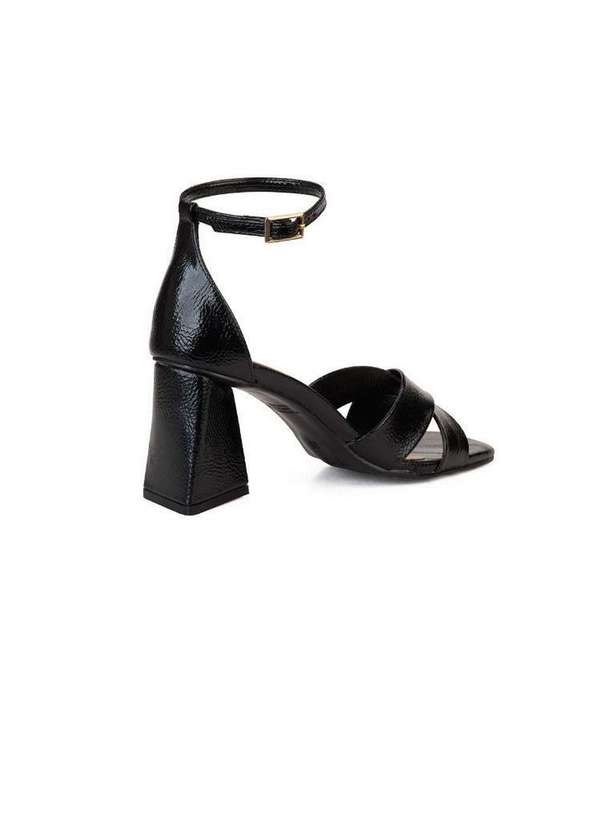 Bebecê - Sandalia Bebecê Salto Bloco Tiras Cruzadas Preto 4