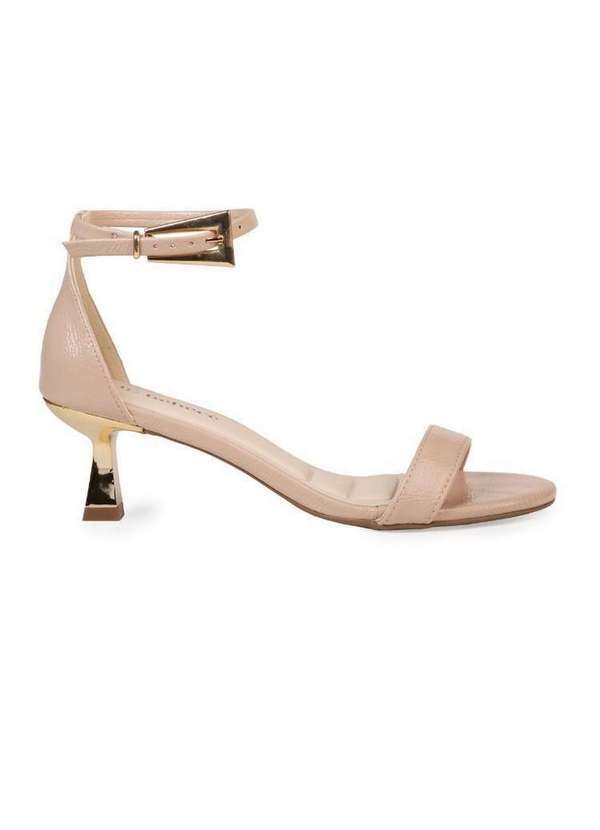 Bebecê - Sandália Bebecê Salto Taça Tira Fina Nude