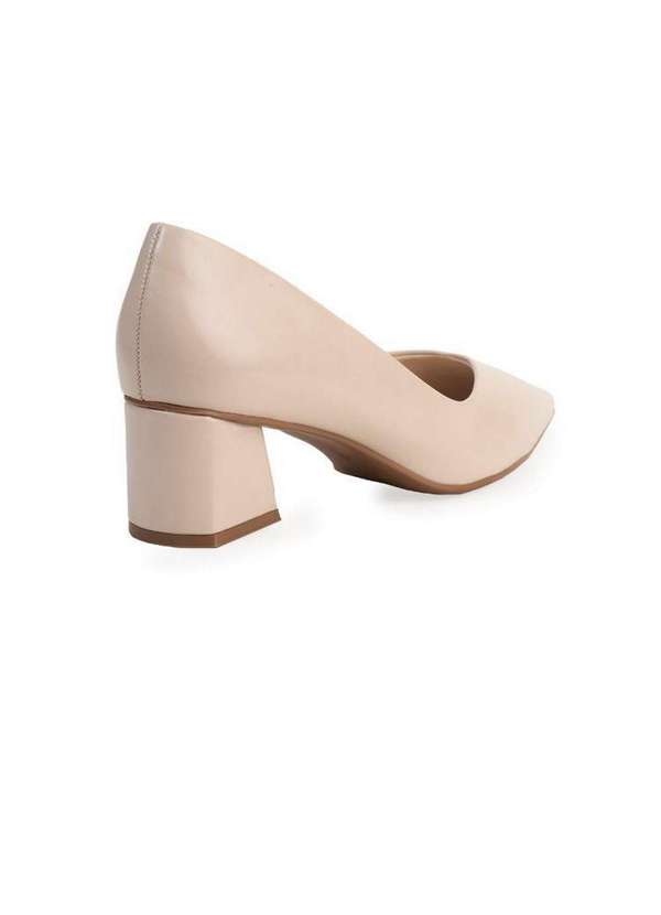 Bebecê - Scarpin Bebecê Clássico Salto Médio Geométrico Creme 4