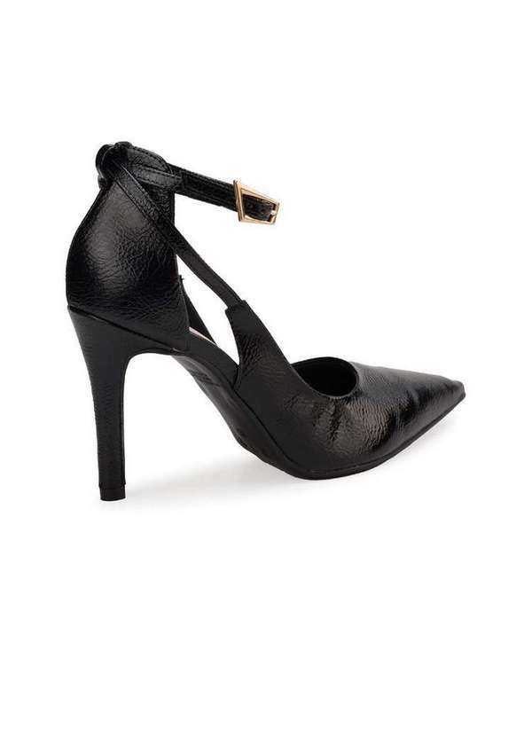 Bebecê - Scarpin Bebecê Elegante Moderno com Fivela Preto 2