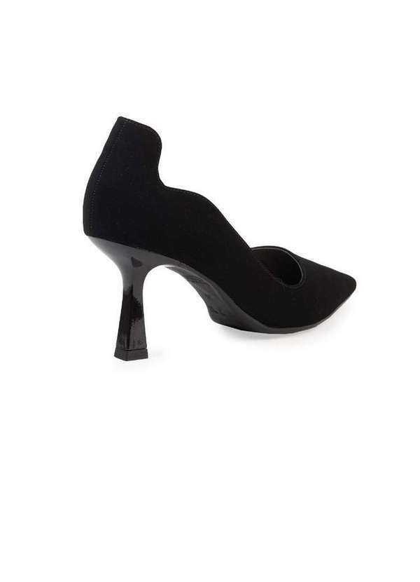 Bebecê - Scarpin Bebecê Lateral Aberta Salto Taça Preto 4