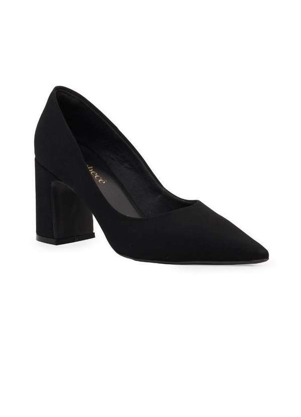 Bebecê - Scarpin Bebecê Salto Bloco Classico Preto 3