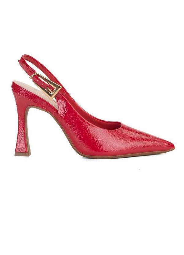 Bebecê - Scarpin Clássico Slingback Bebecê Salto Fino Vermelho
