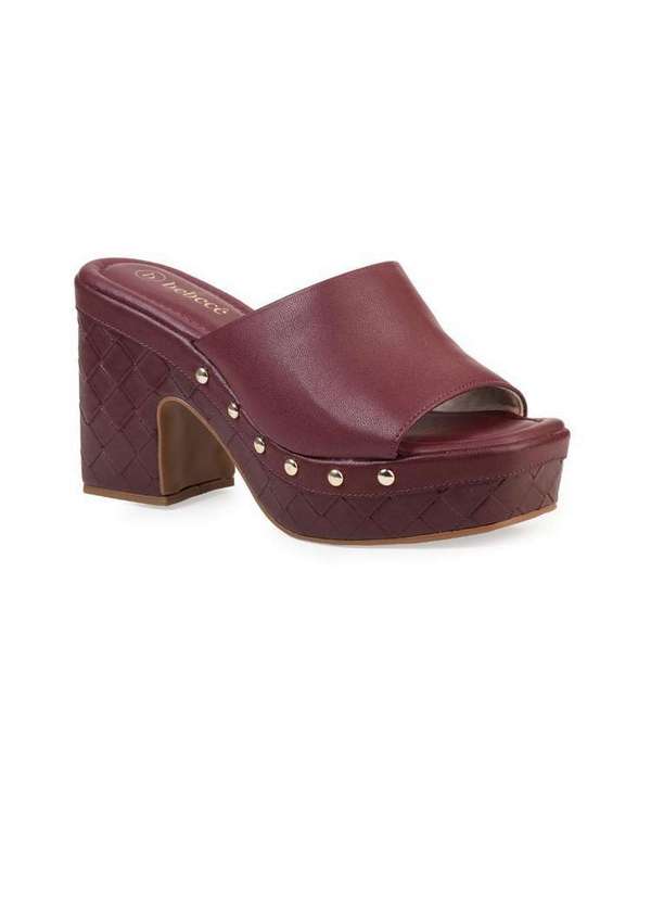 Bebecê - Tamanco Bebecê Clog com Tachas Roxo 3