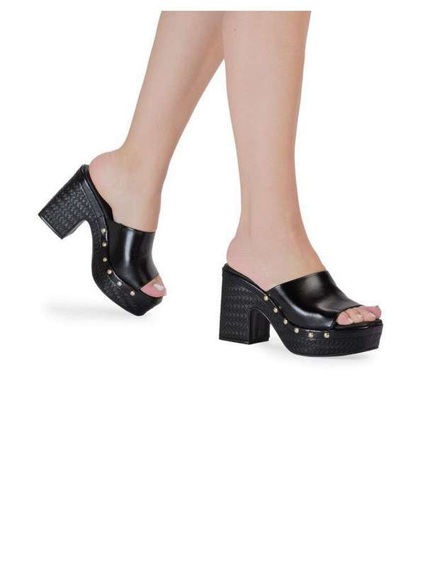 Bebecê - Tamanco Bebecê Clog com Tachas Preto 2