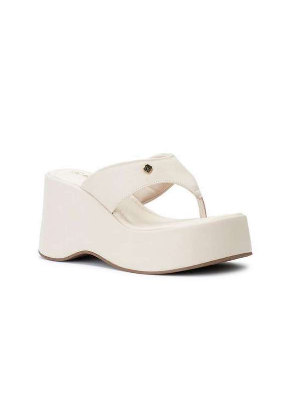 Bebecê - Tamanco Flatform Bebecê Comfy Detalhe Creme 3