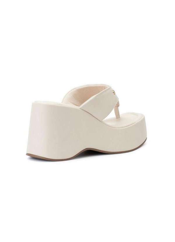 Bebecê - Tamanco Flatform Bebecê Comfy Detalhe Creme 4