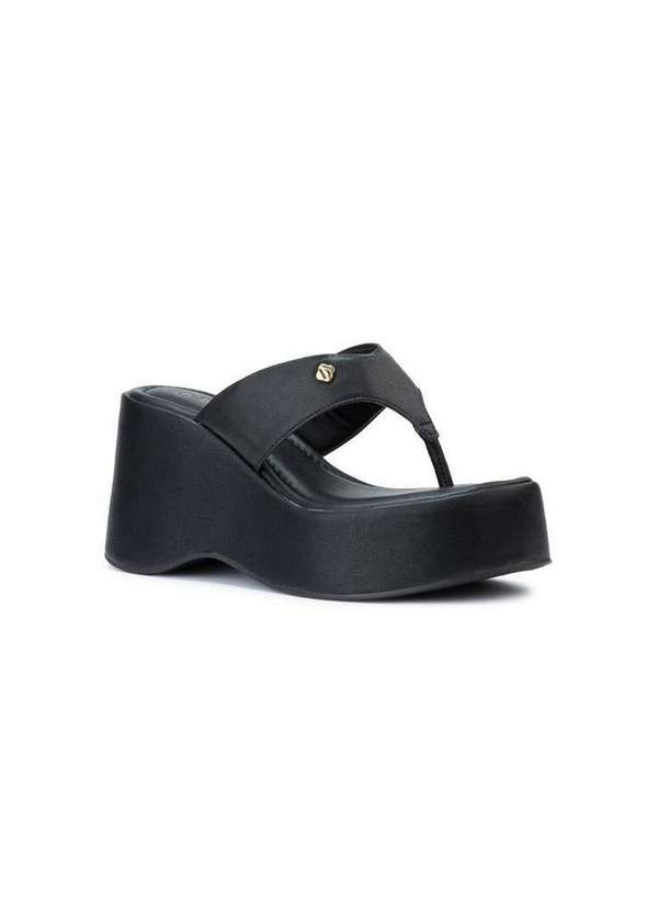 Bebecê - Tamanco Flatform Bebecê Comfy Detalhe Preto 3