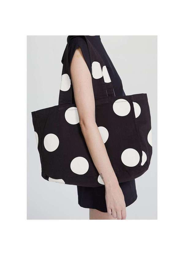 Hering - Bolsa Sacola Feminina em Sarja Preto