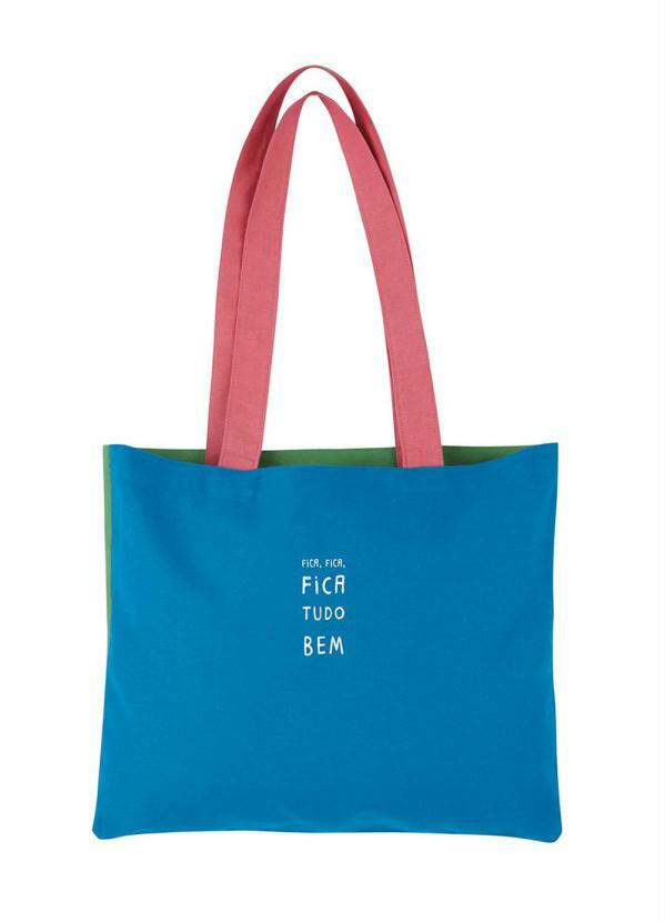 Hering - Bolsa Sacola Unissex em Sarja Azul-Royal