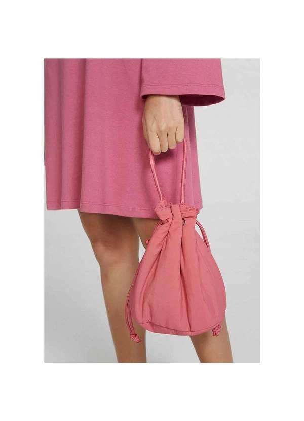 Hering - Bolsa Tiracolo Feminina em Nylon Rosa-Chiclete