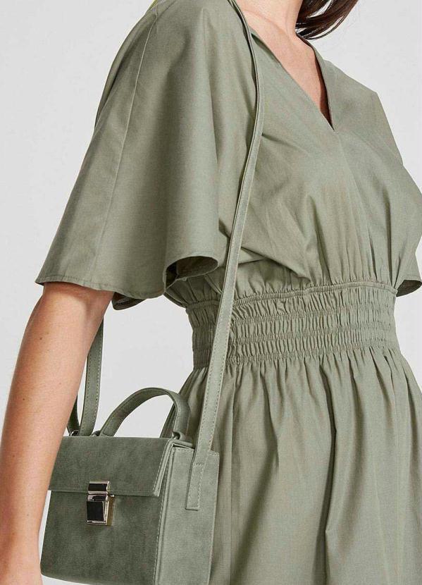 Hering - Bolsa Tiracolo Feminina Quadrada Verde-Militar