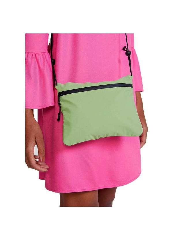 Hering - Bolsa Tiracolo Unissex em Nylon Verde-Limão