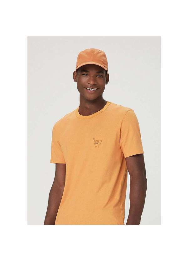 Hering - Boné Masculino Aba Curva Amarelo
