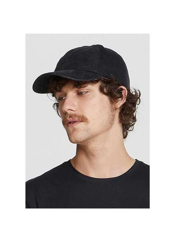 Hering - Boné Masculino Regular Aba Curva Preto