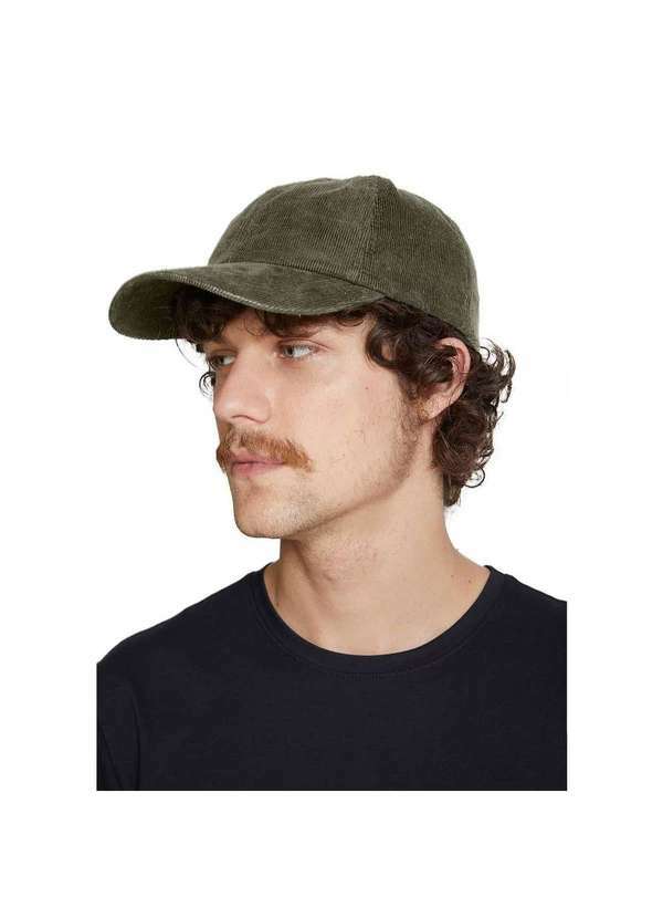 Hering - Boné Masculino Regular Aba Curva Verde-Militar