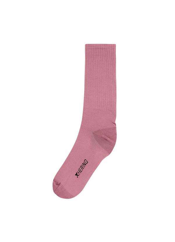 Hering - Meia Unissex Cano Alto em Algodão Rosa