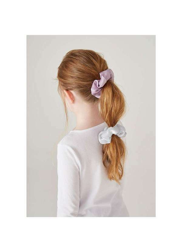 Hering - Elástico de Cabelo Infantil Menina Cinza