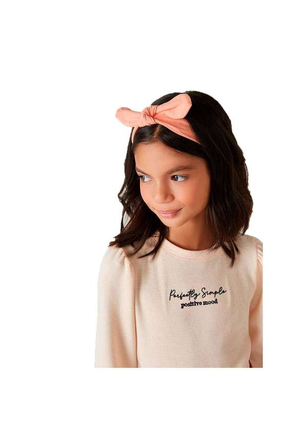 Hering - Faixa de Cabelo Infantil Menina com Nó Laranja