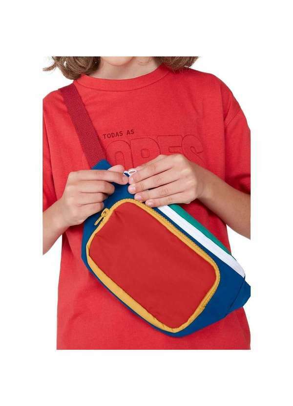Hering - Pochete Infantil Unissex Shoulder Bag Vermelho