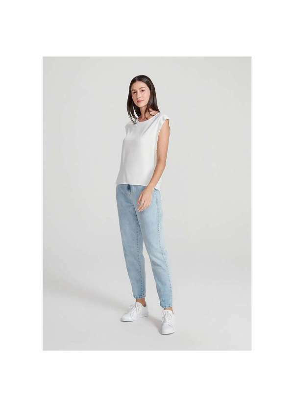 Hering - Blusa Básica Feminina Muscle Tee Branco