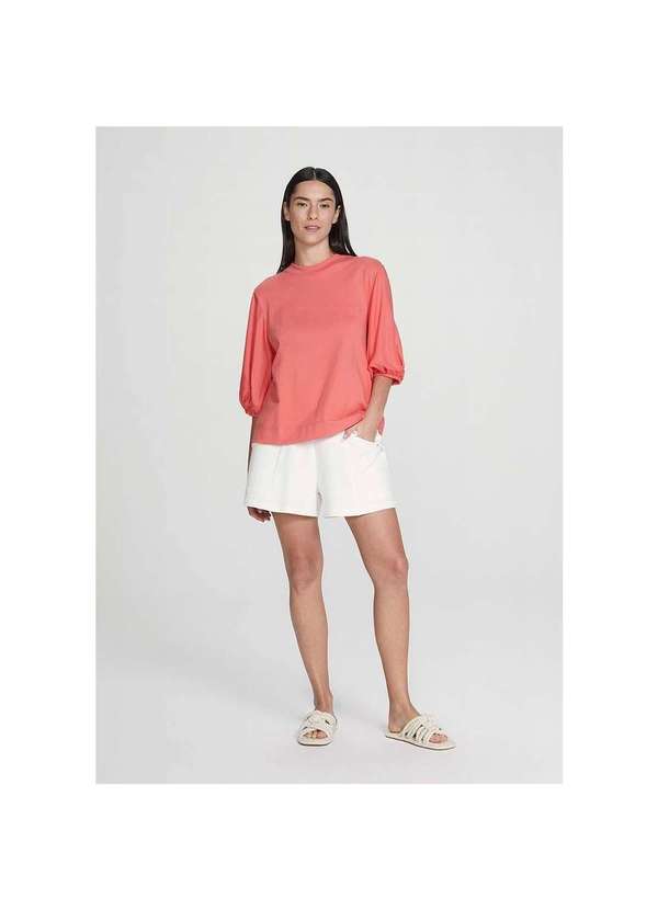 Hering - Blusa Feminina Manga Bufante Coral
