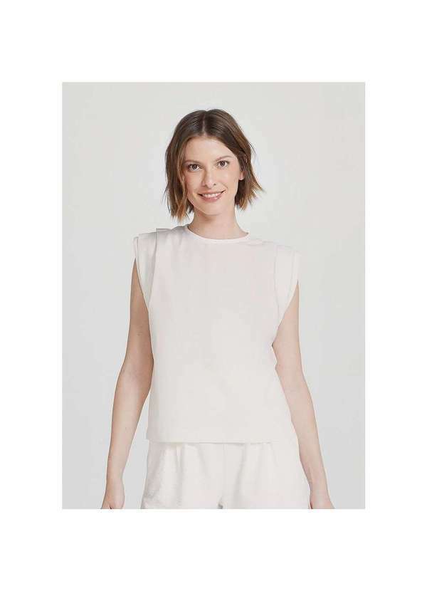 Hering - Blusa Feminina Muscle Tee em Tricoline Branco