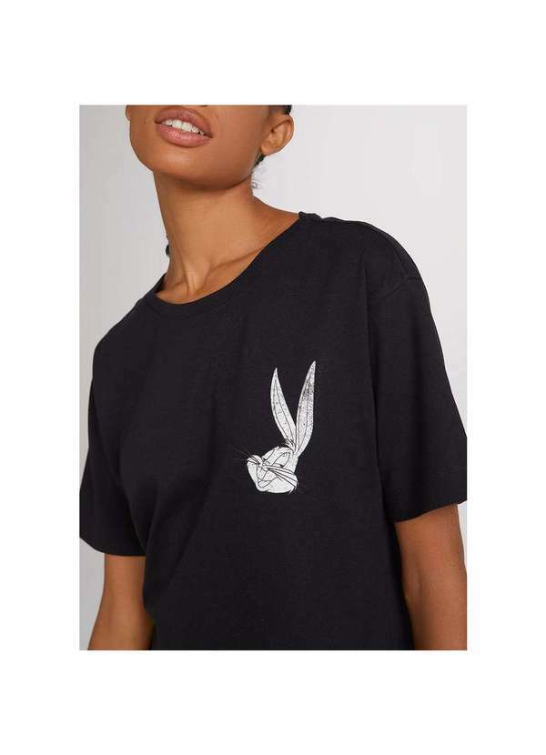 Hering - Camiseta Feminina Manga Curta Lola Bunny Looney Tunes Pernalonga