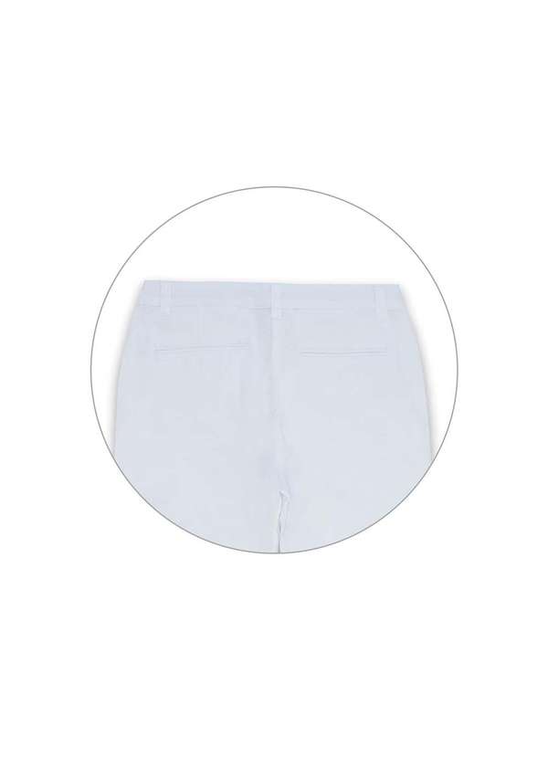 Hering - Calça Básica Feminina Chino com Elastano Branco 4