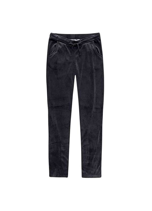 Hering - Calça Feminina Básica em Plush com Bolsos Preto 2