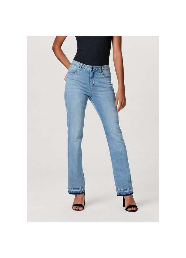 Calça Jeans Feminina Cintura Alta Azul-Claro Hering