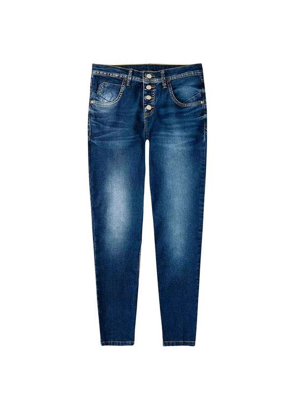 Calça Jeans Feminina Super Skinny Eco Jeans Azul-Escuro Heringx