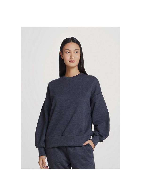 Hering - Blusão de Moletom Feminino em Algodão Mescla