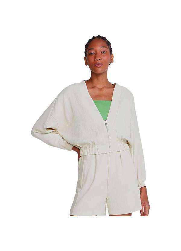 Hering - Jaqueta Bomber Feminina Off-White