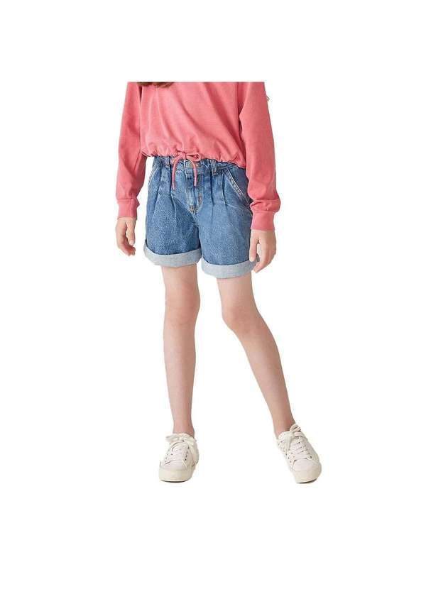 Hering - Bermuda Jeans Infantil Menina Azul