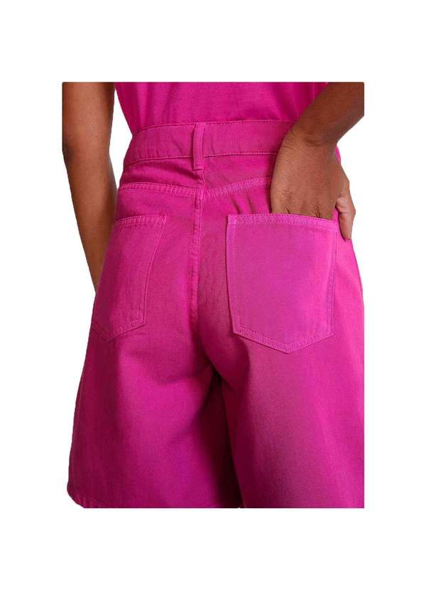 Hering - Bermuda Sarja Feminina Evasê Rosa 3