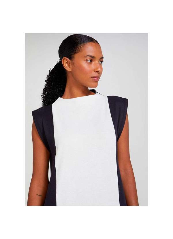 Hering - Vestido Midi Muscle Tee com Recortes Preto