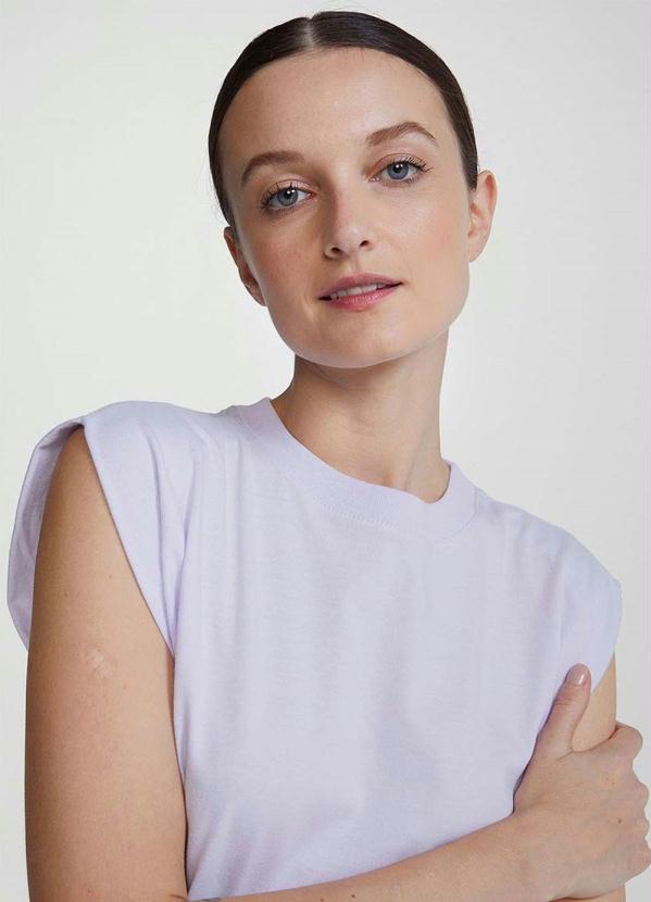 Hering - Vestido Muscle Tee Básicos do Brasil Roxo 5