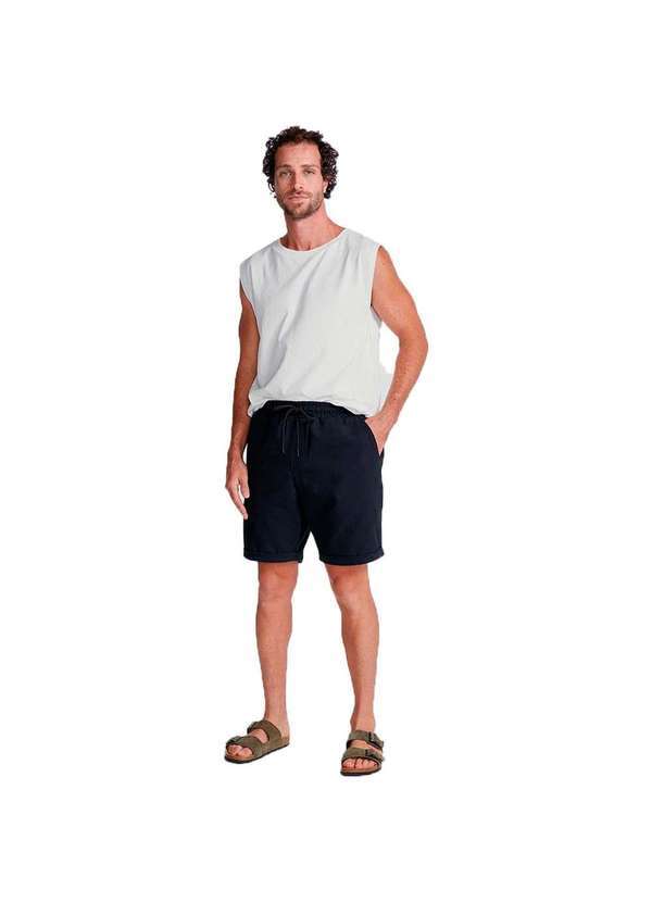 Hering - Bermuda Básica Masculina com Cós em Elástico Preto