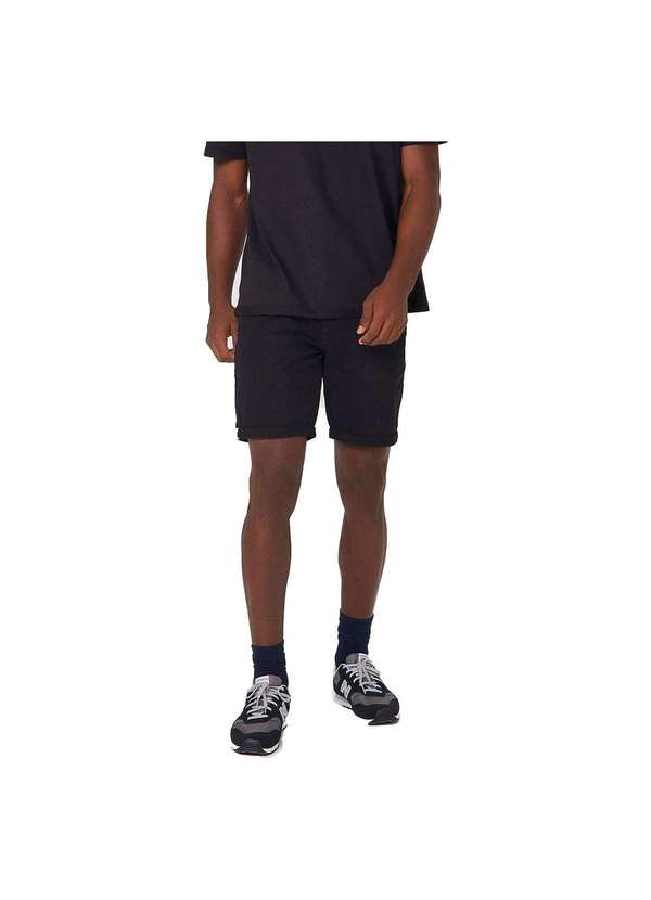 Hering - Bermuda Masculina em Sarja Aveludada Preto