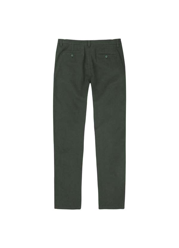 Hering - Calça Básica Masculina Chino com Elastano Verde 5