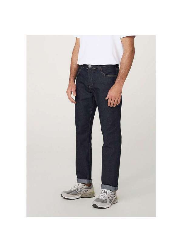Hering - Calça Jeans Masculina Regular com Elastano Azul