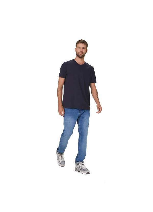 Hering - Calça Jeans Regular Masculina Soft Touch Azul-Claro
