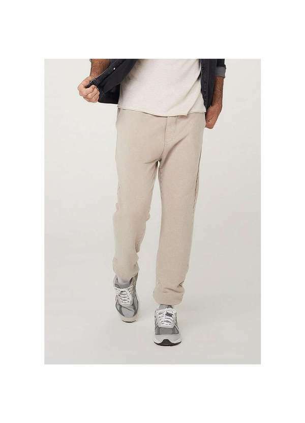 Hering - Calça Masculina Moletom Jogger Marmorizada Nude