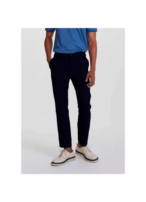 Hering - Calça Masculina Taper em Algodão Azul