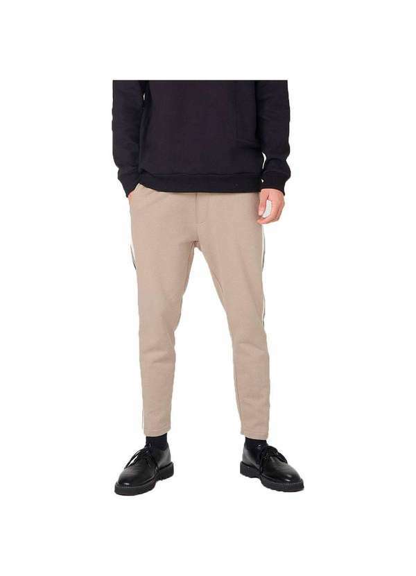 Hering - Calça Moletom Masculina Taper Bege